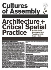 Cultures Of Assembly, newspaper, 2012